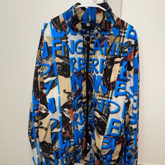 Burberry “Graffiti” Nylon Bomber jacket